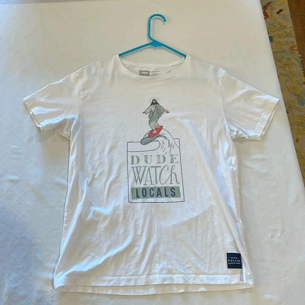 Prism White Graphic Tee - Surf Design
